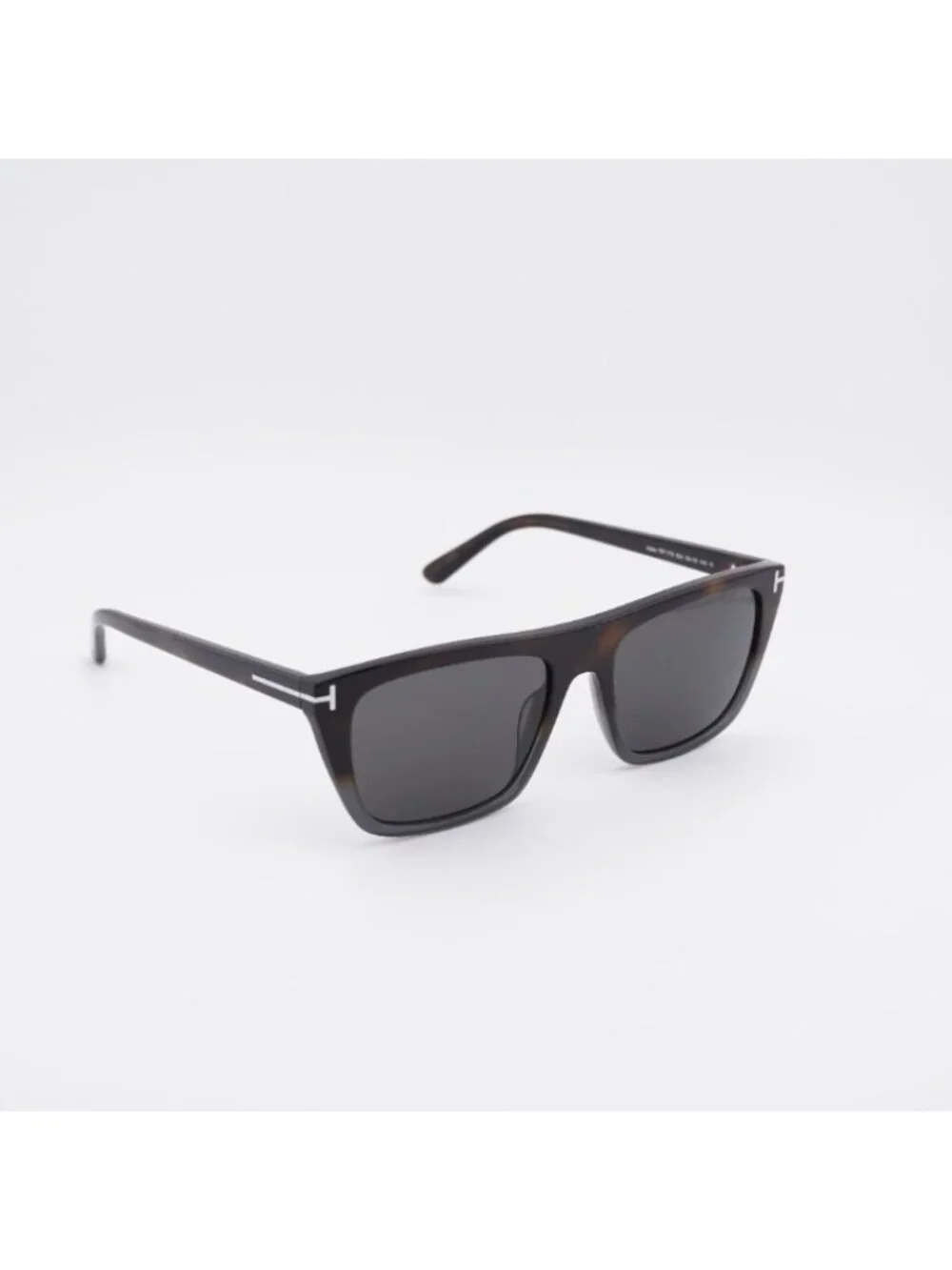Tom Ford Asian FT1175 55A Sunglasses Coloured Havana Square Frame, Smoke Lenses